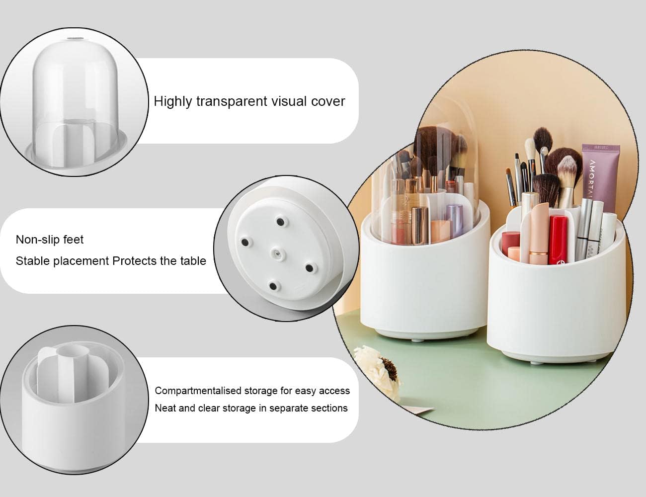 360° Rotating Pen Holder Large-Capacity Storage Pen Container | Shopee 360° Rotating Pen Holder Large-Capacity Storage Pen Container | Shopee