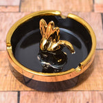 Bunny Nordic Animal Bust Porcelain Ashtray