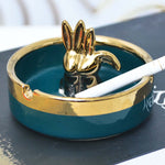 Bunny Nordic Animal Bust Porcelain Ashtray