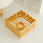 Gold Colour Food Warmer Burner Stand & Free Candle