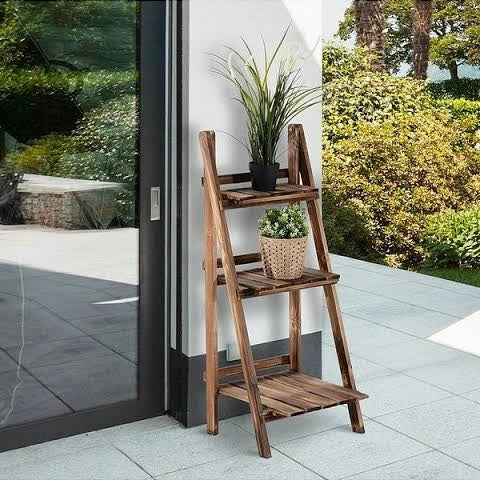 Wooden Ladder Folding Rack