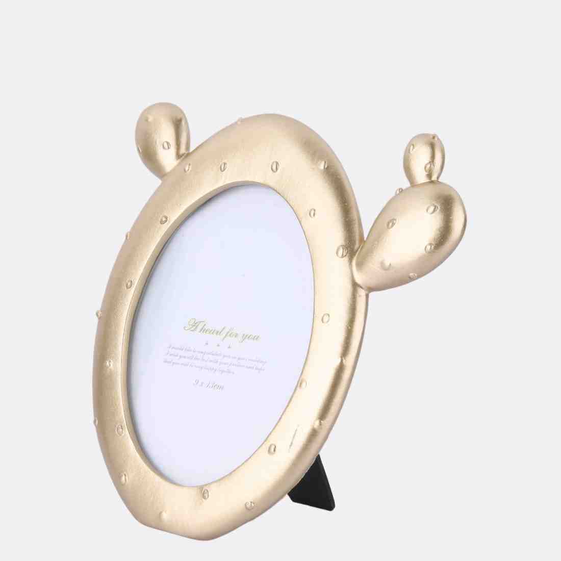 Capul Photo Frame Design Gold Cactus Design Photo Frame | Home Décor