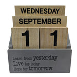 Wooden Desk Calendar | Desk Organizer