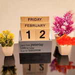 Wooden Desk Calendar | Desk Organizer