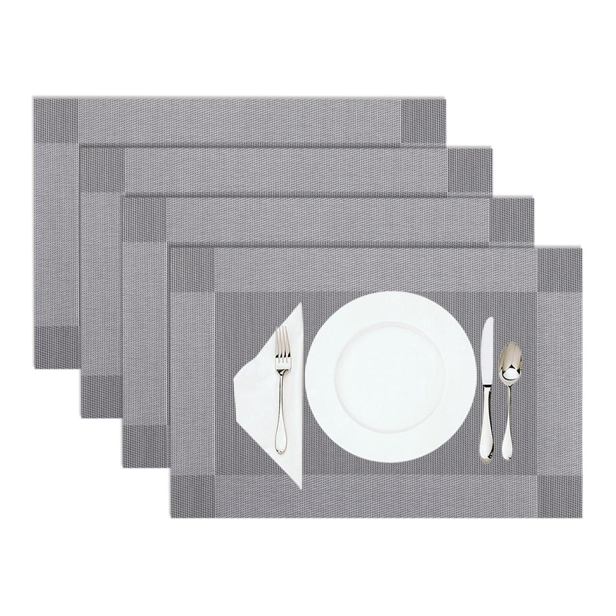 Checkered PVC Table Placemats –Dining Mats Set of 6