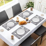 Checkered PVC Table Placemats –Dining Mats Set of 6