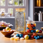 Coca Cola Glass Storage Containers/Jars with Airtight Plastic Lid - Homehatchpk