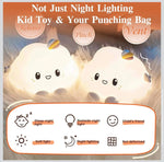 Cute Cloud Silicone Night Light – Soft-Glow LED Bedside Lamp – Home Hatch Pakistan