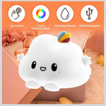 Cute Cloud Silicone Night Light – Soft-Glow LED Bedside Lamp – Home Hatch Pakistan