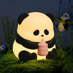 Cute Silicone LED Night Light USB Rechargeable Touch Control – Feeding Panda