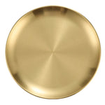 Steel Round Gold All Purpose Metal Plates
