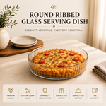 DELISOGA 1.78L round clear ribbed glass serving dish for presenting salads, fresh fruits, desserts, snacks and sweets.DELISOGA glass serving dishround ribbed glass bowl1.78L glass serving bowlribbed glass serving dishclear glass salad bowlglass fruit serving bowldessert serving bowlround glass serving dishpremium glass servewareglass serving bowl Pakistan