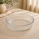 DELISOGA 1.78L round clear ribbed glass serving dish for presenting salads, fresh fruits, desserts, snacks and sweets.DELISOGA glass serving dishround ribbed glass bowl1.78L glass serving bowlribbed glass serving dishclear glass salad bowlglass fruit serving bowldessert serving bowlround glass serving dishpremium glass servewareglass serving bowl Pakistan