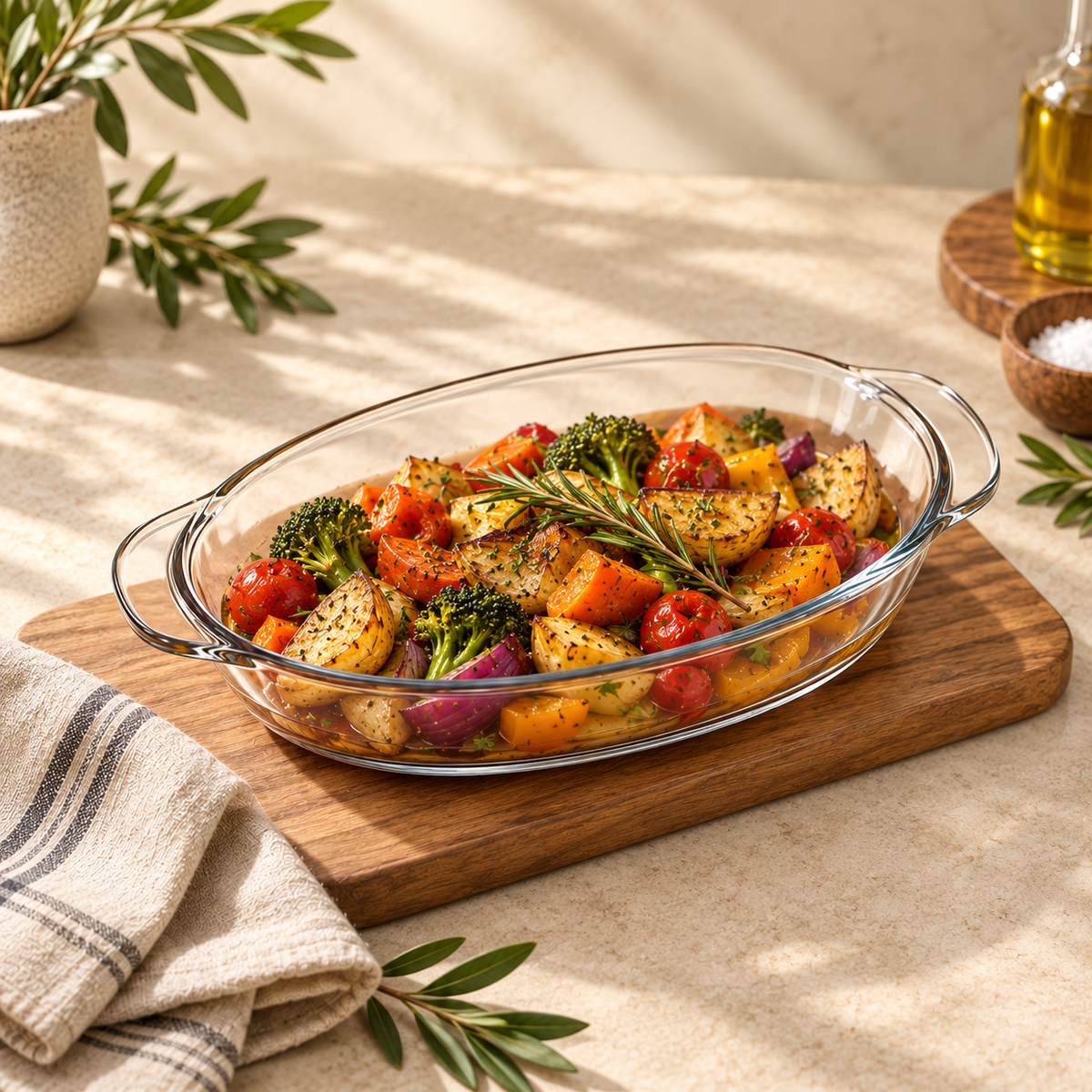 DELISOGA oval glass baking dish, oval glass baking dish, glass baking dish with handles, glass serving dish, oval glass casserole dish, glass roasting dish, oven to table glass dish, clear glass baking dish, glass bakeware, oval roasting dish, roasted chicken dish, casserole baking dish, glass oven dish, baking serving dish, DELISOGA glassware, DELISOGA baking dish Pakistan, glass baking dish Pakistan, oval baking dish Pakistan, glass bakeware Pakistan, buy glass baking dish Pakistan