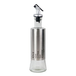 Steel & Glass Oil Seasoning Bottle 300ml | Kitchen Accessories