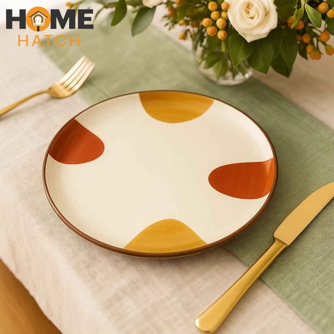 Danny Home 10.5″ Dinner Plate – Premium Ceramic Tableware