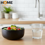 Danny Home 6" Black Multipurpose Ceramic Bowl – 1 Piece