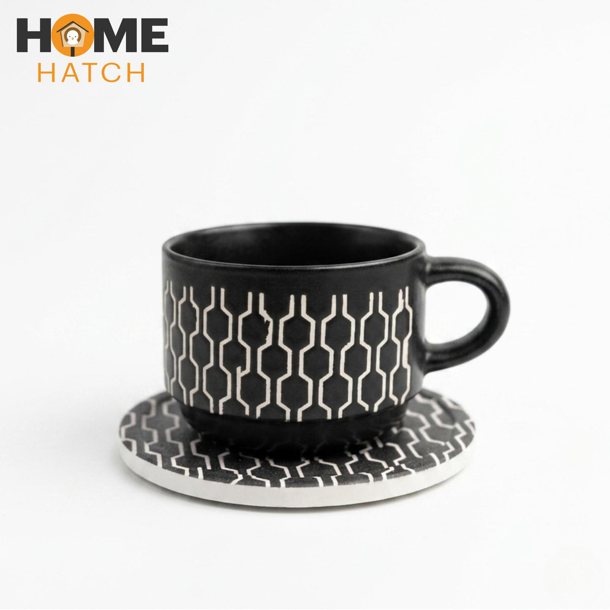 danny home handcrafted ceramic cup set of 6 with coasters tea coffee cups – Pakistan