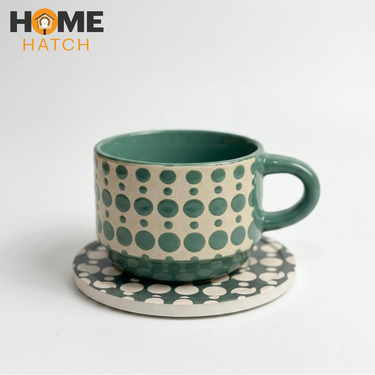 danny home handcrafted ceramic cup set of 6 with coasters tea coffee cups – Pakistan
