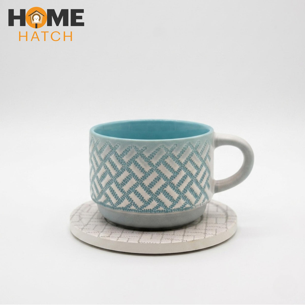 danny home handcrafted ceramic cup set of 6 with coasters tea coffee cups – Pakistan