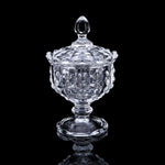 “delisoga crystal glass candy jar with lid decorative dry fruit storage jar – Pakistan