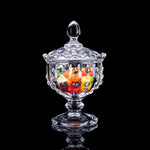 “delisoga crystal glass candy jar with lid decorative dry fruit storage jar – Pakistan