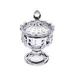 “delisoga crystal glass candy jar with lid decorative dry fruit storage jar – Pakistan