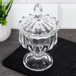 “delisoga crystal glass candy jar with lid decorative dry fruit storage jar – Pakistan