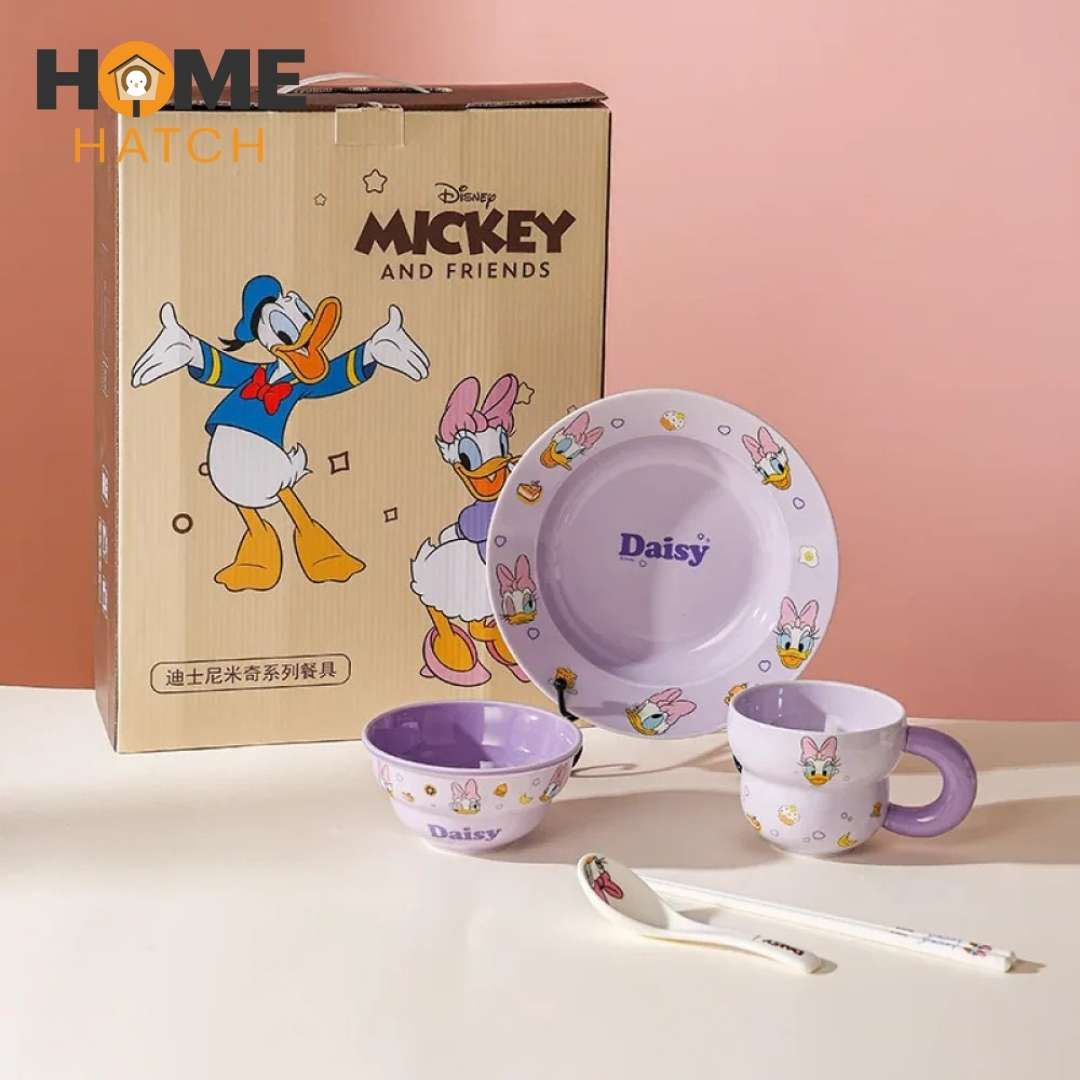 Disney Mickey & Friends 6-Piece Dinnerware Set – Microwave Safe | Heat-Resistant