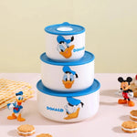 Disney Mickey & Friends Airtight Ceramic Bowl Set – 3