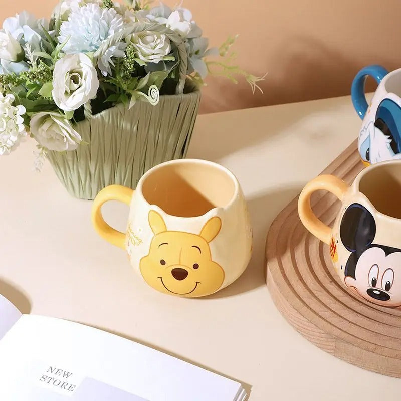 Disney Mickey & Friends Embossed Character Ceramic Mug – 450ml