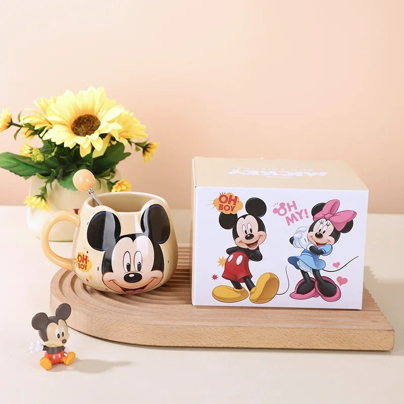 Disney Mickey & Friends Embossed Character Ceramic Mug – 450ml