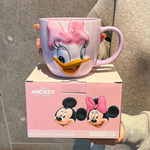 Disney Original Mickey & Friends 3D embossed ceramic coffee mug 550ml premium collectible mug