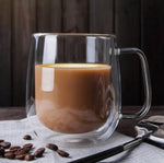 Double Wall Glass Mug 400ml Pakistan – Heat Resistant Transparent Tea & Coffee Cup