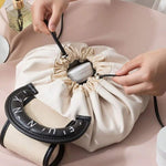 Drawstring Makeup Bag – Fashion Handbag & Large Travel Toiletry Organizer