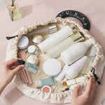 Drawstring Makeup Bag – Fashion Handbag & Large Travel Toiletry Organizer