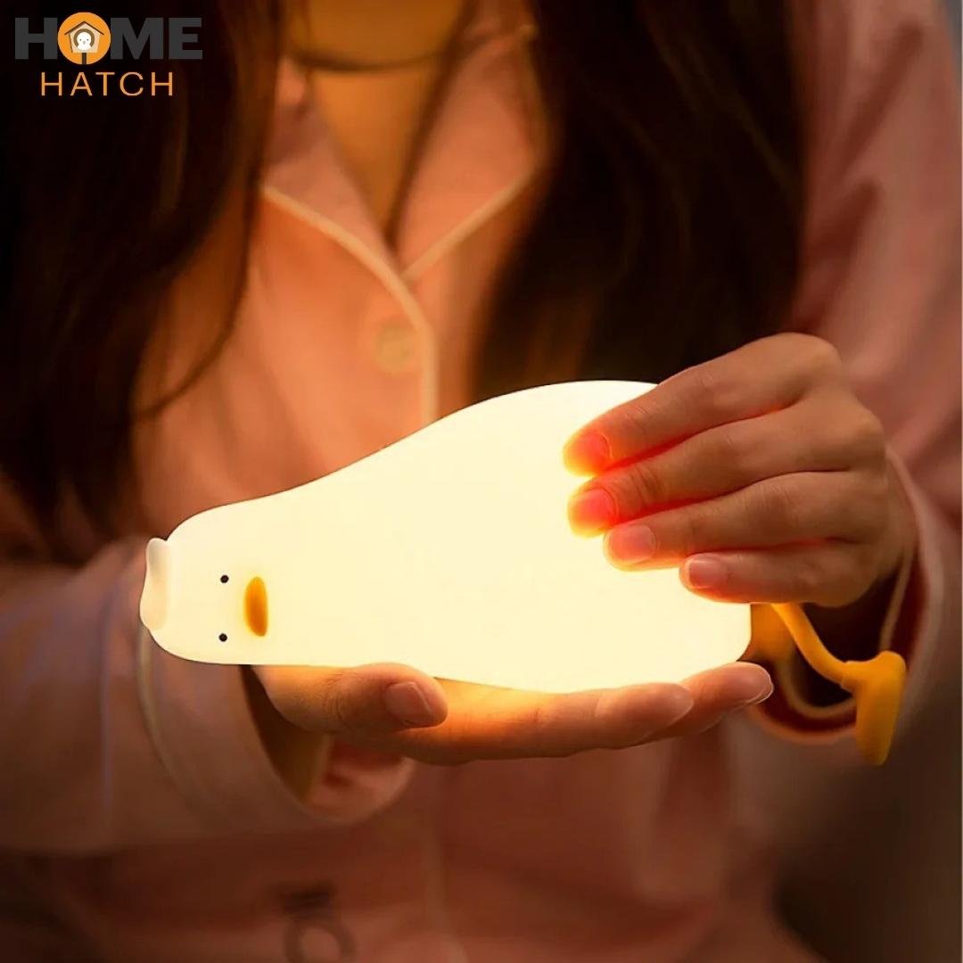 Duck Silicone LED Night Light – USB Rechargeable & Touch Control