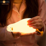 Duck Silicone LED Night Light – USB Rechargeable & Touch Control