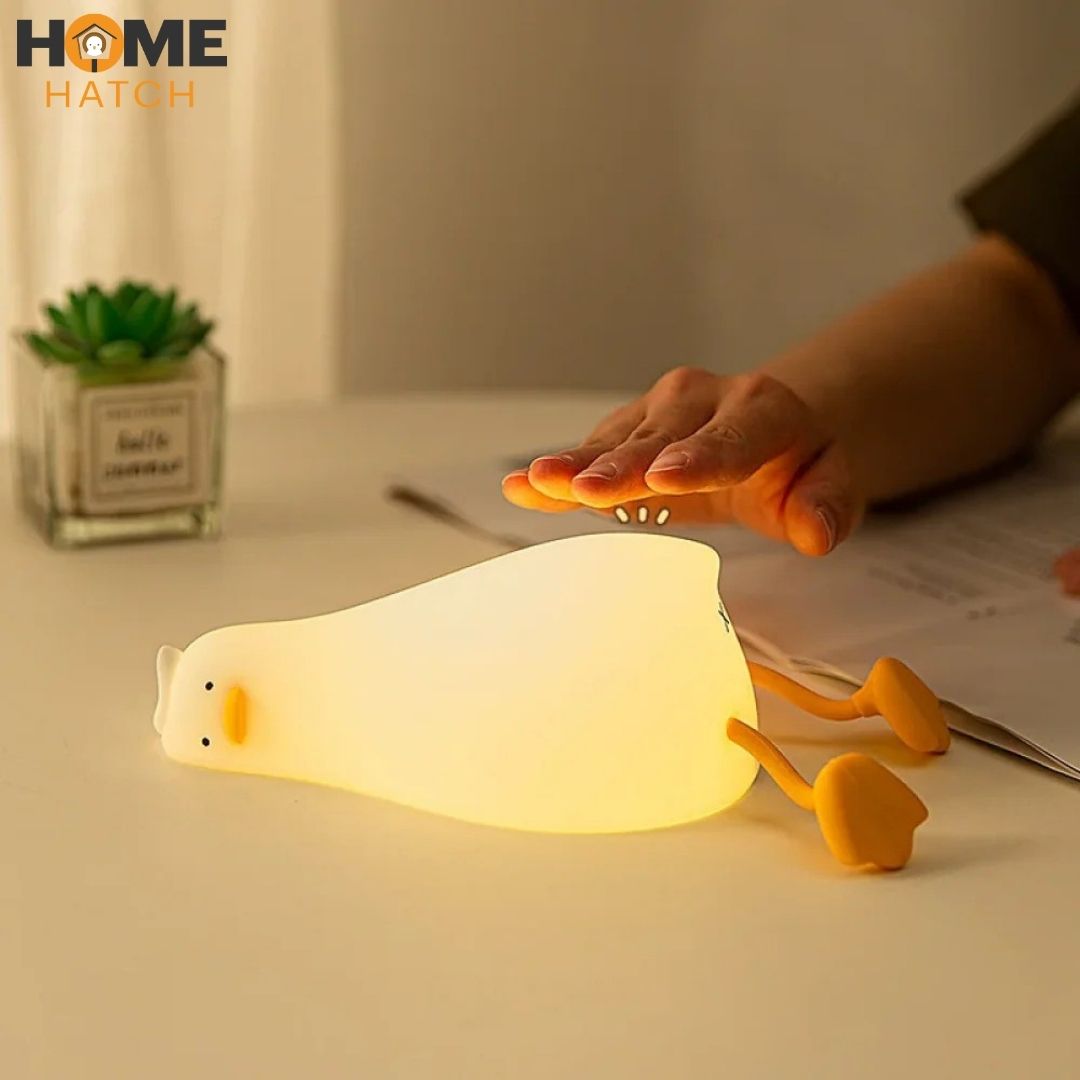 Duck Silicone LED Night Light – USB Rechargeable & Touch Control