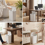 Smart Auto Sensor Trash Can Horizontal Touchless Bin for Narrow Spaces Kitchen & Bathroom Motion Waste Bin