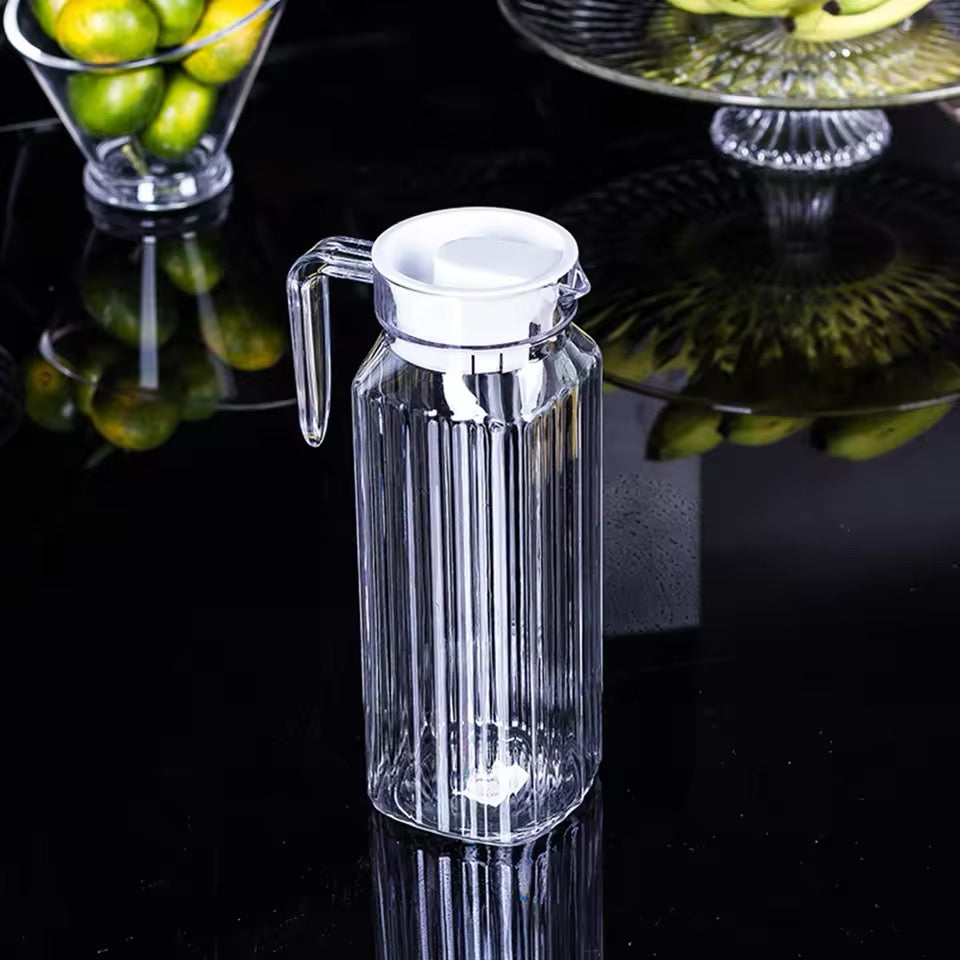 Delisoga Glass Water Jug with Lid | Simple Serving Pitcher