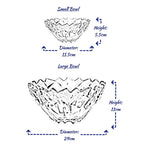 7-Pcs Crystal Glass Modern Desert Ice-Cream Sundae Bowl Set - Home Hatch