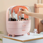 ECOCO Dustproof Multi-Layer Makeup Storage Organizer with Clear Lid – Home Hatch Pakistan