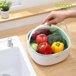 ECOCO Portable Drain Basket – Double Layer Kitchen Strainer Basket – Home Hatch Pakistan