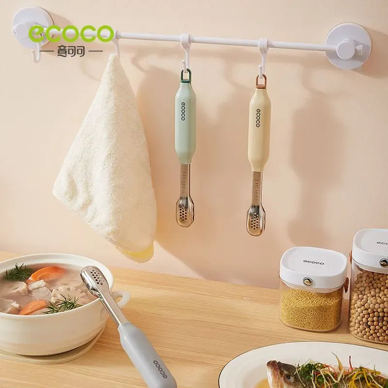 ECOCO Stainless Steel Cooking Tongs with Protective Cover – Heat-Resistant Kitchen Utensil – Home Hatch Pakistan