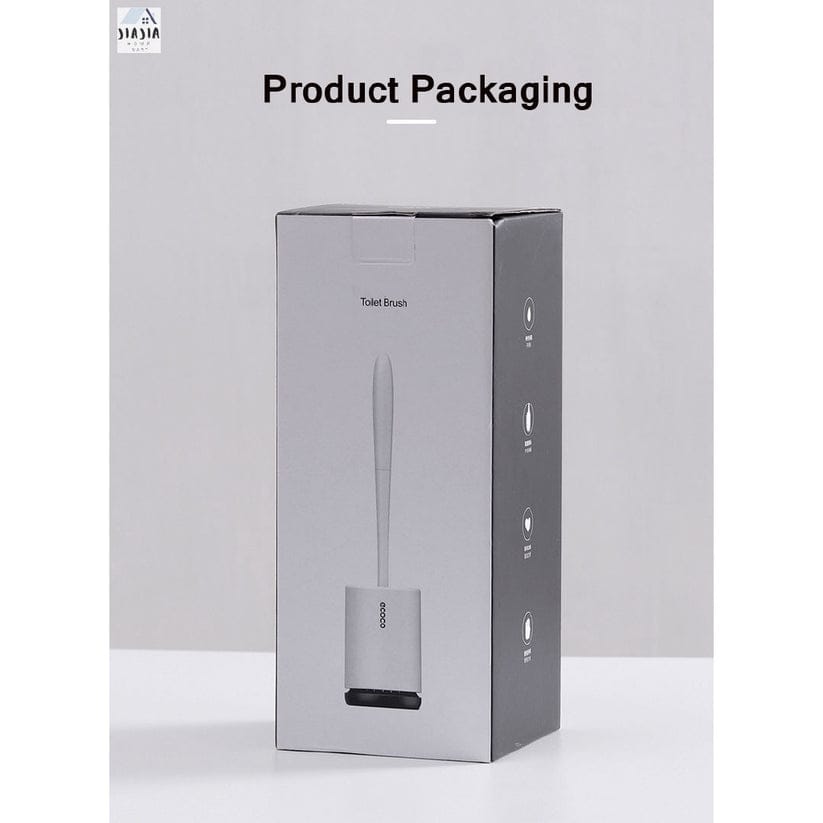 ECOCO Wall-Mounted Silicone Toilet Brush – Hygienic, Quick Drying Bathroom Tool – Home Hatch Pakistan