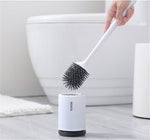 ECOCO Wall-Mounted Silicone Toilet Brush – Fast Drying & Deep Cleaning