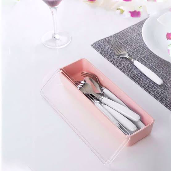 Acrylic Cutlery Set Storage Box| Container