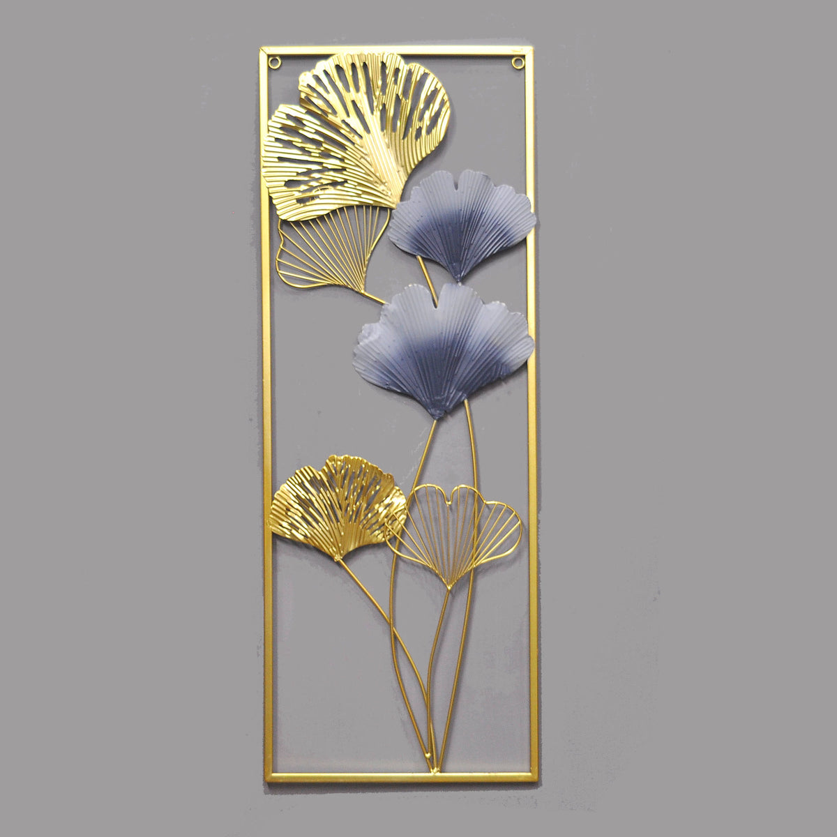 Flower Decorative Metal Gold Wall Hanging 1-Pc | Wall Décor