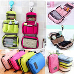 Hanging Travel Toiletries Bag | Makeup Cosmetics & Accessories Organizer Travel Pouch